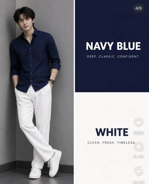 Screenshot Navy Blue Shirt